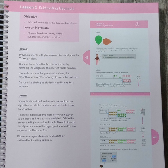 Singapore Math DIMENSIONS MATH Textbook 5B teachers guide - Picture 6 of 9